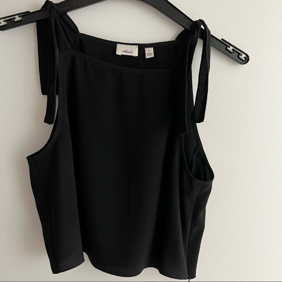 Aritzia Wilfred Cropped Tie Shoulder Tank - Picture 2 of 8